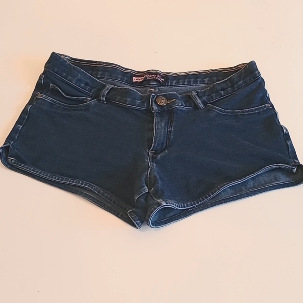 Levi's jeans shorty shorts .